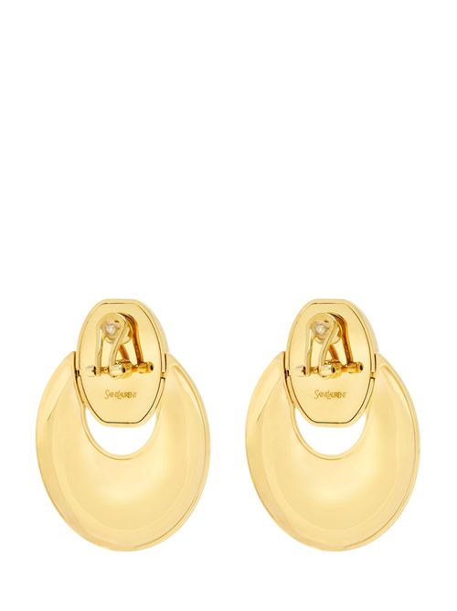 Rhinestone Disc Earrings SAINT LAURENT | 836269Y15268572